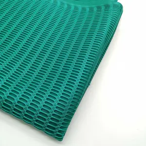 绿色聚酯长孔网布洗涤织物清洁织物聚酯3d空气间隔夹层网