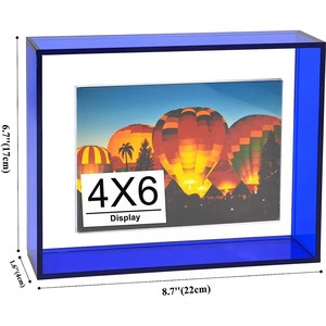 Décoration de table moderne, cadre <span class=keywords><strong>photo</strong></span> magnétique flottant en acrylique néon pour <span class=keywords><strong>photo</strong></span> 4x6 - Product Image 1