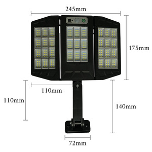 Lámpara Solar de Pared para Exteriores, 245x175mm, LED COB, Plegable, con Sensor de Movimiento, Impermeable, para Jardín y Patio - Product Image 1