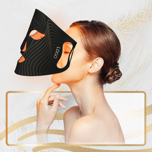 Rotlichttherapie Photonen-Therapie Handgehaltene Silikon-LED-Gesichtsmaske mit Individuellem Logo für Lippen- und Gesichtsschönheit - Product Image 1