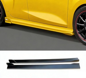 Kit Paraurti Auto per Toyota Yaris 2020-2024 Stile <span class=keywords><strong>TS</strong></span> Set Completo Carrozzeria con Labbro Anteriore Labbro Posteriore Minigonne Laterali in Plastica ABS - Product Image 5