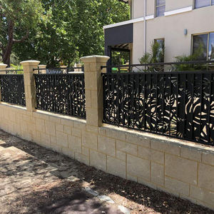 Puerta principal de Metal perforada para jardín, Panel de cercado de privacidad, diseño de puerta enrejada de pared de aluminio curado, corte láser - Product Image 5