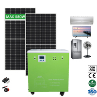 Kit de système d'énergie solaire prêt à l'emploi 6KW WON-W1-1AP6000W pour cabane isolée