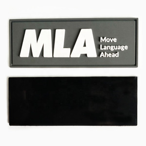 Logotipo personalizado de fábrica Calidad de lujo Negro Impermeable Costura en LOGO 3D Etiqueta de silicona Parche de goma de PVC para sombreros/bolsos - Product Image 6