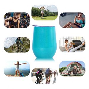 Custom Logo 304 Wine Egg Shape Cup Stainless Steel12oz Tumbler Vacuum Insulated Travel <b>Coffee</b> Mug With Lid - Product Image 3