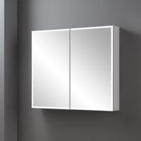 Moderno Gabinete con Espejo LED para Baño, con Interruptor Táctil, Luz Ajustable de 3000K-6000K, Marco de Aluminio, Clasificación IP54, para Maquillaje