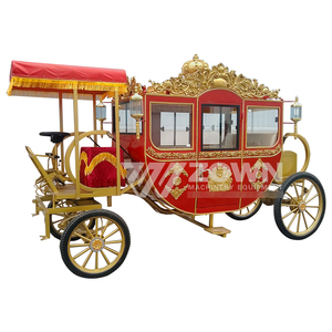 Competitive Price Royal 4-6 <b>Passenger</b> Electric Horse Carriage Buggy 4 Wheels Traditional Retro Wedding Bride Carriage Customized - Product Image 1