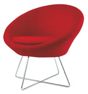 现代设计师柔软金属腿塑形海绵设计师躺椅黄色椅子休息室