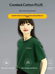 Футболка с круглым вырезом из чистого хлопка, винтажная, прямого кроя, классическая, для корпоративных мероприятий, с печатью логотипа компании, для командообразования - Product Image 4