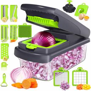 Hot Sale Manual Multifunctional Plastic <b>Vegetable</b> Cutter Food Dicer Onion <b>Chopper</b> Mandoline Fruits Slicer Grater Stainless Steel - Product Image 1