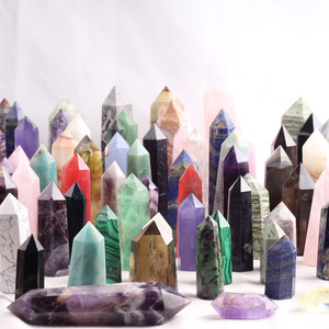 Đá <span class=keywords><strong>Citrine</strong></span> tự nhiên đánh bóng bán buôn, tháp thạch anh vàng, tháp pha lê chữa bệnh, đũa đá trang trí nhà cửa - Product Image 4