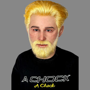 Máscara de Silicona Rubia de Grado Cinematográfico, Disfraz de Cabeza Completa con Textura de Piel Realista para Cosplay y Bromas - Product Image 2