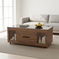 Table basse convertible intelligente à levage automatique, table à manger multifonctionnelle mobile pour petit appartement ou salon
