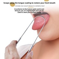 Grattoir et nettoyeur de langue en acier inoxydable pour réduire les odeurs et nettoyer la croûte linguale