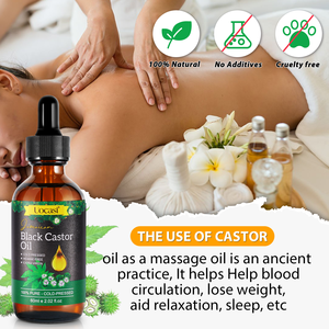 Olio di Ricino Nero Giamaicano Naturale <span class=keywords><strong>e</strong></span> Biologico Pressato a Freddo per la Crescita dei Capelli, Etichetta Privata OEM - Product Image 6