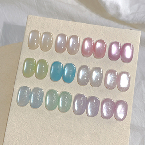 AILANUO Série de vernis à ongles et gel pour les yeux effet cristal de glace 12 couleurs OEM 15 ml Vernis gel œil de chat et fournitures de salon - Product Image 1