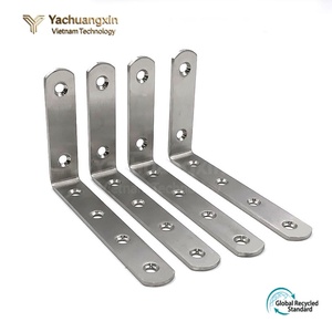Yachuangxin Stainless Steel Flat <b>Corner</b> <b>Bracket</b> Connector <b>for</b> Home Installation - Product Image 6