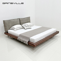 <strong>Hot</strong> <strong>Sell</strong> Modern Bedroom Furniture Double Up-holstered <strong>Bed</strong> Minimalist Room King <strong>Size</strong> Leather <strong>Bed</strong> Comfortable Soft <strong>Bed</strong> <strong>Frame</strong>