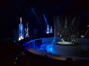 Écran de projection holographique 3D en tissu Hologauze Pepper <span class=keywords><strong>Scrim</strong></span> pour projection holographique - Product Image 4