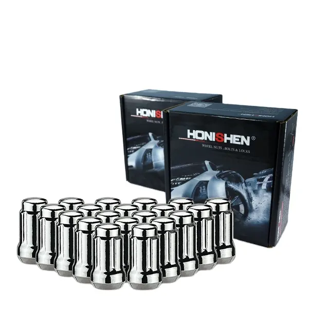 Diskon besar 20 + 1 atau 24 + 1 krom hitam panjang 35mm 6 spline baut lug