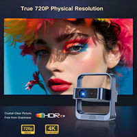 Projecteur Home Cinéma Portable LCD avec Haut-parleurs Intégrés, Vente en Gros Usine, Prise en Charge C9, 4K, WiFi 6, Android 14, Mise au Point Automatique