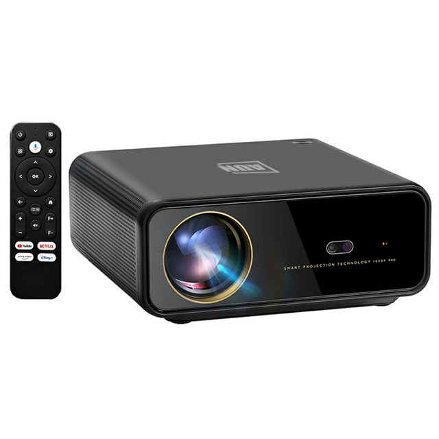 2050 ANSI LED LCD Projector Portable 2026 GAME 4K Auto Keystone 2000-2500 Lumens WIFI Android 14 Google GTV Widevine L1 Free