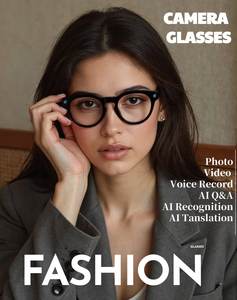 Lunettes intelligentes V03-T6 avec appareil photo, dispositif portable intelligent, lunettes Bluetooth intelligentes, traduction IA, prise de photos, vidéo, musique, assistant IA - Product Image 2