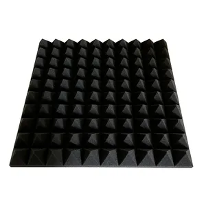 WANFENG 자동 접착 테이프 피라미드 고밀도 거품 방음 및 흡음 재료 방음 벽 패널