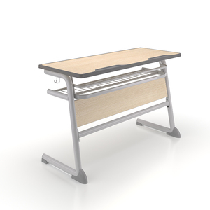 โต๊ะนักเรียนทำจากโลหะโต๊ะเรียนพร้อมเก้าอี้สไตล์โรงเรียน - Product Image 2