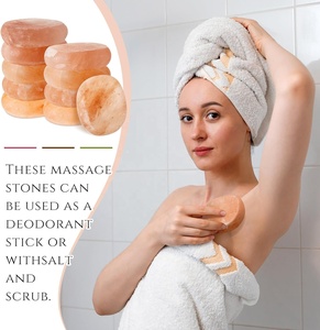 Hình Trái Tim Muối Đá Xà Phòng Pha Lê Massage Làm Sạch Đá Himalaya Muối Đá Massager Tinh Dầu Hương Khuếch Tán - Product Image 4