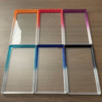 Cadre de protection antichoc en TPU dégradé 41 couleurs pour cartes gradées PSA, avec dos en acrylique transparent pour vitrine de cartes