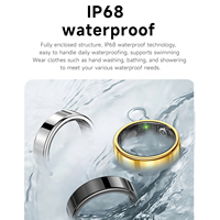 Bague Intelligente Tendance : Suivi Cardiaque, Pression Artérielle, Sommeil, Photographie par Geste, Acier Inoxydable, IP68, Contrôle par Application