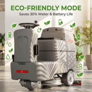 CleanHorse ARES600 Ride on Floor <strong>Scrubber</strong> 550mm Dual Brush Battery <strong>Powered</strong> <strong>Scrubber</strong> Dryer for Concrete Epoxy <strong>Tile</strong> Marble Floors - Product Image 3