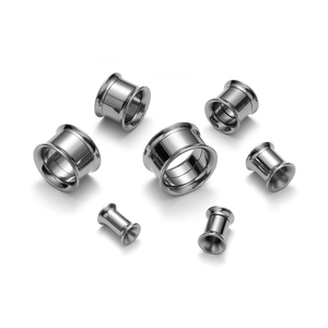 Titan vít phù hợp với tai thịt đường hầm cắm Vàng Anodized nội bộ chủ đề đôi loe rỗng Tai Expander đo đám cưới - Product Image 4