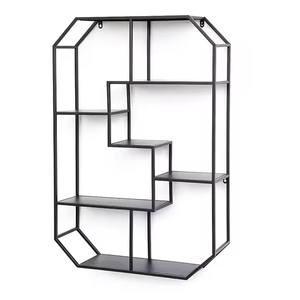 Estantes de pared de Metal geométricos modernos para sala de estar, dormitorio, comedor, villas, hoteles para maceta, almacenamiento de bebidas, apartamento - Product Image 5