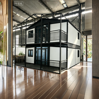 Rumah Kontainer Villa Prefabrikasi Sayap Ganda yang Dapat Diperluas