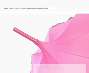 DD2679 कस्टम विंटेज प्रिंसेस पगोडा पैरासोल लॉन्ग हैंडल वेडिंग सेलिब्रेशन विवाह छाते लेस लोलिता दुल्हन छाता - Product Image 6