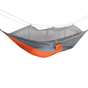 Hamac de Camping Portable Double avec filet, tente hamac pour 2 personnes avec sangles de 2x10 pieds