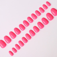 Fournisseur d'usine de faux ongles OEM ODM – 24 faux ongles rose vif à presser – Qualité supérieure et design confortable – Logo personnalisé et motifs tendance