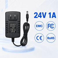 Personnalisation professionnelle, large compatibilité, alimentation secteur 24V 1A, prise US 5,5x2,5mm, adaptateur secteur 24W AC/DC