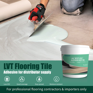 High Initial Tack LVT <strong>Flooring</strong> Adhesive 5kg Grey Moisture Resistant Water Based Acrylic LVP <strong>Flooring</strong> <strong>Vinyl</strong> Plank <strong>Glue</strong> - Product Image 3