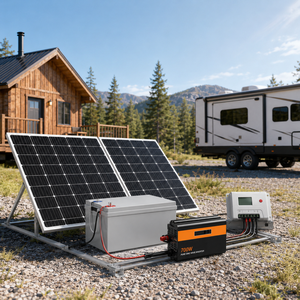 ชุดโซลาร์เซลล์ 600W พร้อมแบตเตอรี่และแบตเตอรี่เจล 12V 250Ah สำหรับระบบออฟกริด 600W250AH แบบเสียบใช้งานได้ทันที พร้อมสายเคเบิลแบบเชื่อมต่อสำเร็จรูป - Product Image 1