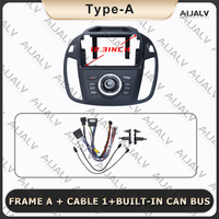 Kit de tableau de bord pour autoradio, écran de navigation 12,3 pouces, cadre pour FORD 2013-2017 Kuga, kit de câbles, boîte Canbus, panneau de voiture