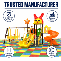 SageDelightRides Fixations pour structures de jeu en vrac, avec protection pour enfants, en LLDPE et acier galvanisé, modèle Town Square, vente en gros