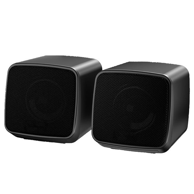 E-1078 Mini USB Powered Speaker RGB Light Enhanced Bass IPX-5 Waterproof 2.0 Channel 5" Woofer Two-way Audio Crossover Computer