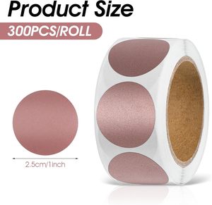 Rose Gold vòng tròn tự dính Scratch-off Stickers DIY Xổ Số vé cuộn cho bao bì nhãn - Product Image 2