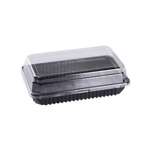 Couvercle en plastique transparent Mini tasse gâteau conteneur rectangulaire porte-muffins gâteau de lune pâtisserie <span class=keywords><strong>boulangerie</strong></span> Dessert gâteau de lune boîte d'emballage pour animaux de compagnie - Product Image 4