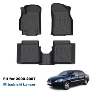 Tapis de sol de voiture Premium Diamond Stitch, imperméables, antidérapants, design intégral <span class=keywords><strong>4x4</strong></span>, pour Mitsubishi Lancer 2000-2007 - Product Image 1