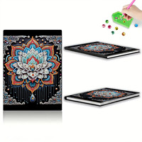 Carnet de notes en cuir souple pour bricolage, peinture d'art diamantée, mosaïque, motif mandala