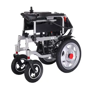 Electronic Wheelchair Folding Handicapped Electric Wheelchair Portable Aluminum Wheel Chair